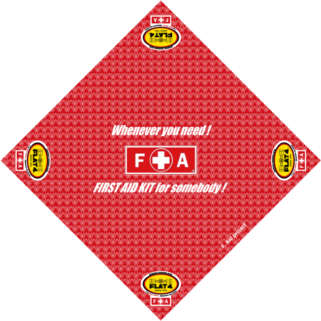 FLAT4 オリジナルFAキット用 バンダナ